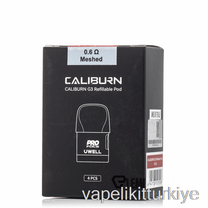 Vape Likit Uwell Caliburn G3 Yedek Bölmeler 0.6ohm Caliburn G3 Bölmeler